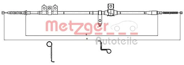 Cable Pull, parking brake (11.5346)