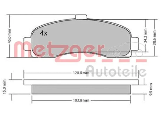 Brake Pad Set, disc brake