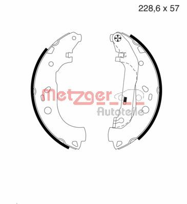 Brake Shoe Set (MG 983)