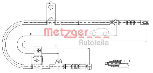 Cable Pull, parking brake (17.0004)