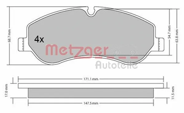 Brake Pad Set, disc brake
