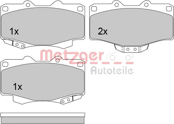 Brake Pad Set, disc brake (1170428)