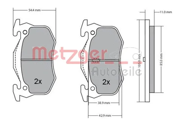 Brake Pad Set, disc brake