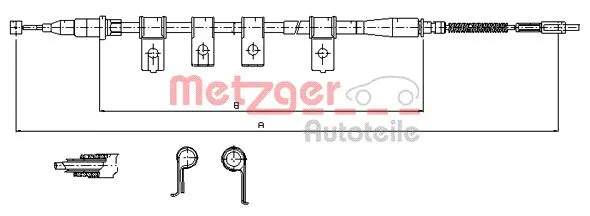 Cable Pull, parking brake (17.3503)