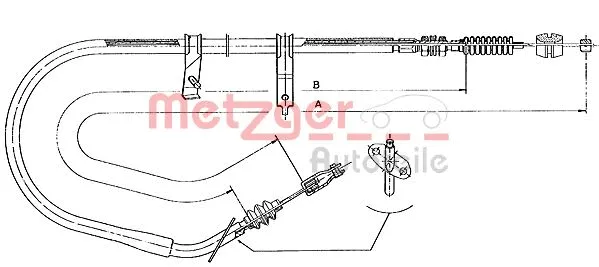 Cable Pull, parking brake (17.068)
