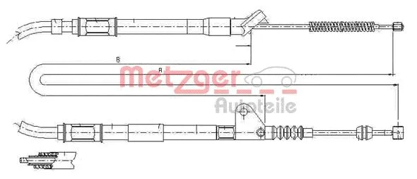 Cable Pull, parking brake (17.1416)
