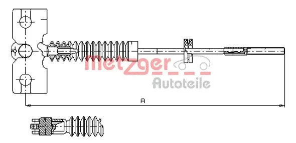 Cable Pull, parking brake (17.0221)