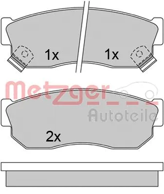 Brake Pad Set, disc brake (1170641)