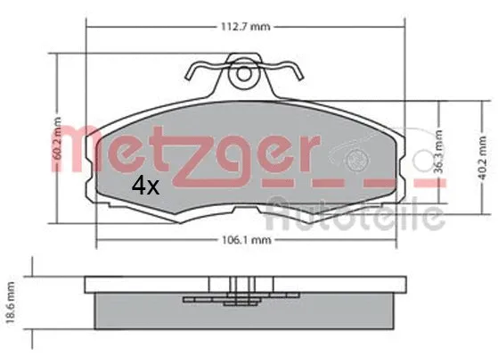 Brake Pad Set, disc brake