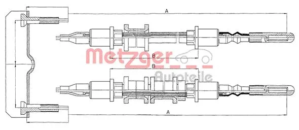 Cable Pull, parking brake (11.5971)
