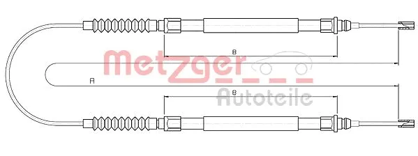 Cable Pull, parking brake (10.4724)