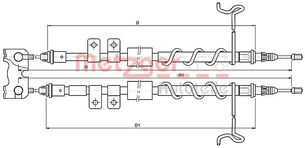 Cable Pull, parking brake (10.5337)
