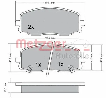 Brake Pad Set, disc brake