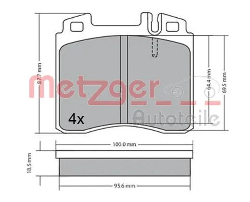 Brake Pad Set, disc brake (1170530)