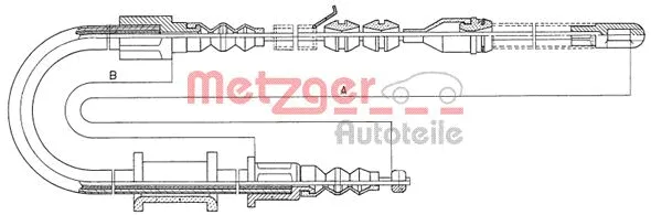 Cable Pull, parking brake (11.593)