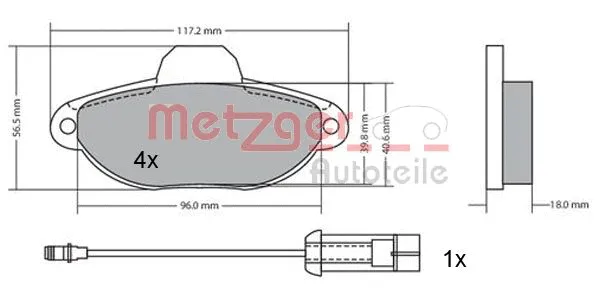 Brake Pad Set, disc brake