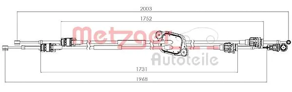 Cable Pull, manual transmission (3150305)