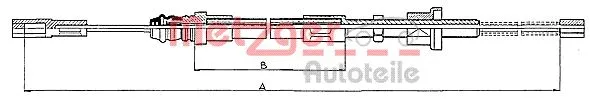 Cable Pull, parking brake (10.471)