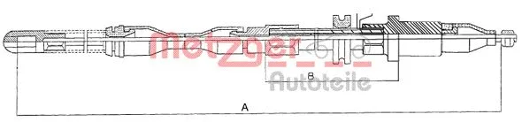 Cable Pull, parking brake (11.5751)