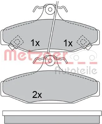 Brake Pad Set, disc brake (1170662)
