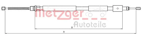 Cable Pull, parking brake (10.6031)