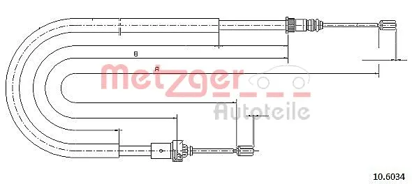 Cable Pull, parking brake (10.6034)