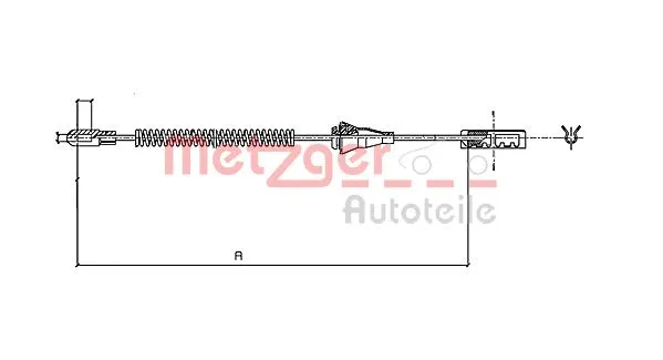 Cable Pull, parking brake (11.5934)
