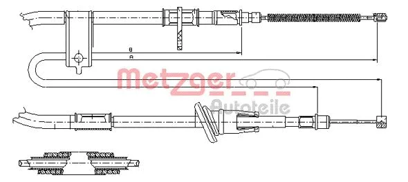 Cable Pull, parking brake (17.2519)