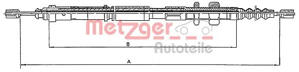 Cable Pull, parking brake (10.4651)