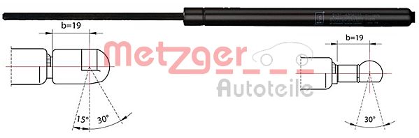 Gas Spring, boot/cargo area (2110356)