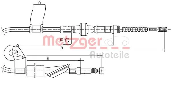 Cable Pull, parking brake (17.4018)