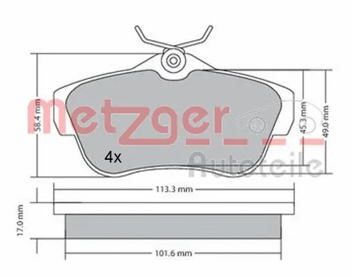 Brake Pad Set, disc brake