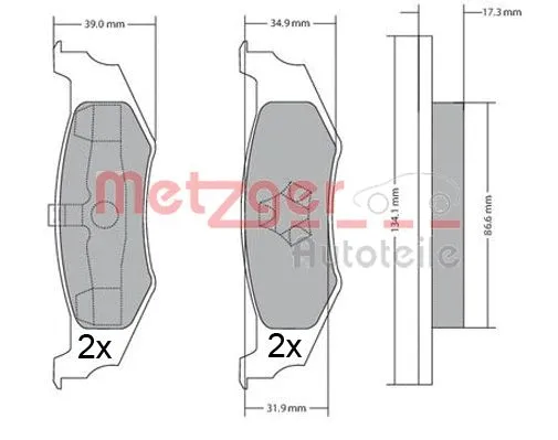 Brake Pad Set, disc brake