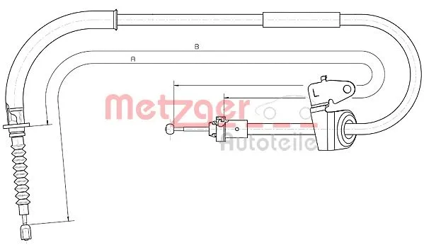Cable Pull, parking brake (10.4303)