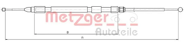 Cable Pull, parking brake (10.4158)