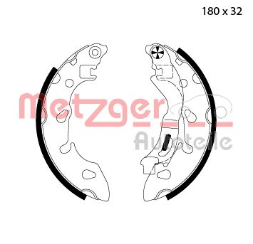 Brake Shoe Set (MG 123)