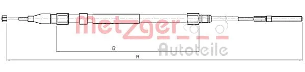 Cable Pull, parking brake (10.4266)