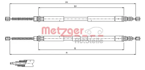 Cable Pull, parking brake (11.6796)