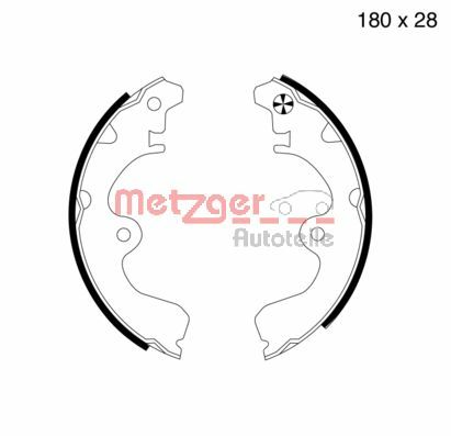 Brake Shoe Set (MG 617)