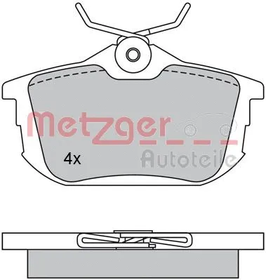 Brake Pad Set, disc brake (1170118)