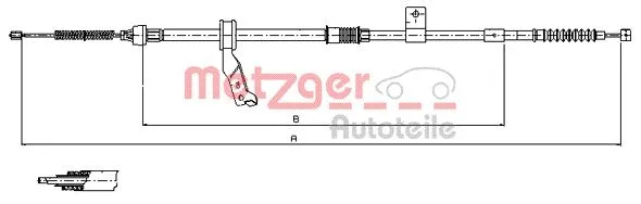 Cable Pull, parking brake (17.1481)