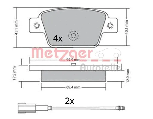 Brake Pad Set, disc brake