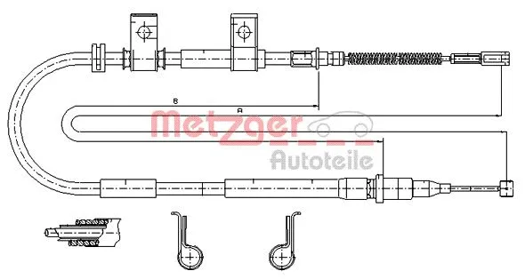 Cable Pull, parking brake (17.3502)