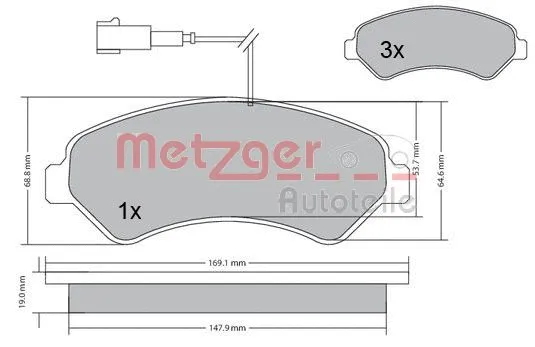 Brake Pad Set, disc brake