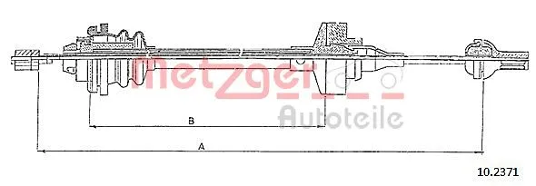 Cable Pull, clutch control (10.2371)