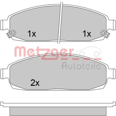 Brake Pad Set, disc brake (1170423)