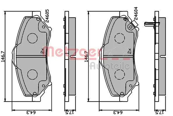 Brake Pad Set, disc brake