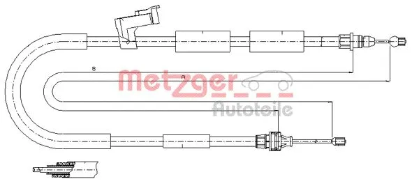 Cable Pull, parking brake (17.0685)