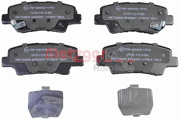 Brake Pad Set, disc brake (1170915)
