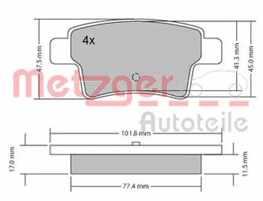 Brake Pad Set, disc brake